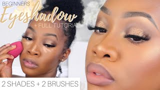 EASY Eyeshadow TUTORIAL for BEGINNERS  | 2 Shade Eyeshadow + Full Tutorial | Maya Galore