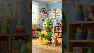 🦜 Learn ABCD with a Talking Parrot! #ABCD #ToddlerLearning #KidsShorts #TalkingParrot #YouTubeShorts