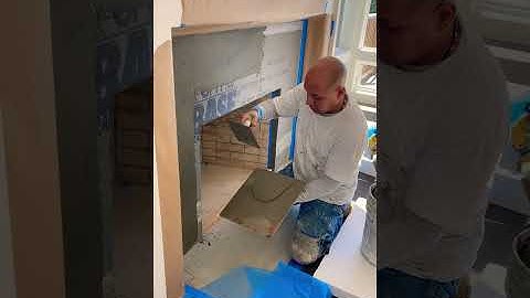 Plastering a fireplace #Plaster