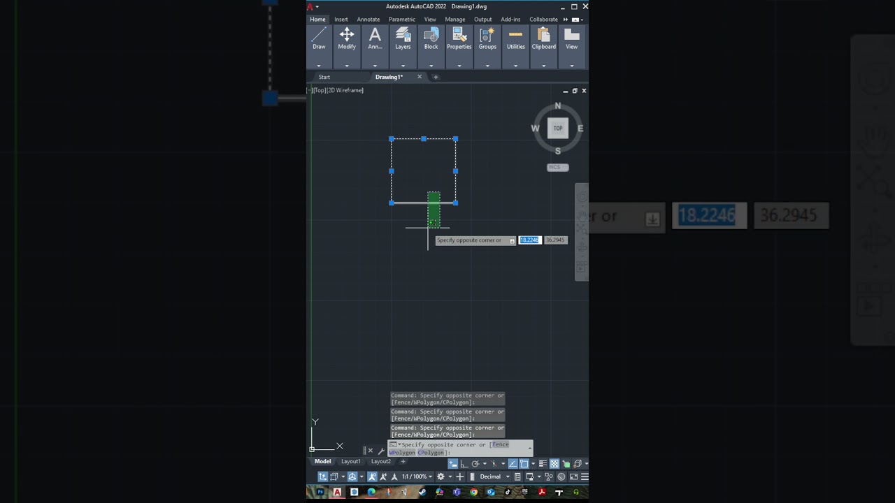 how to make AutoCAD lines separated  