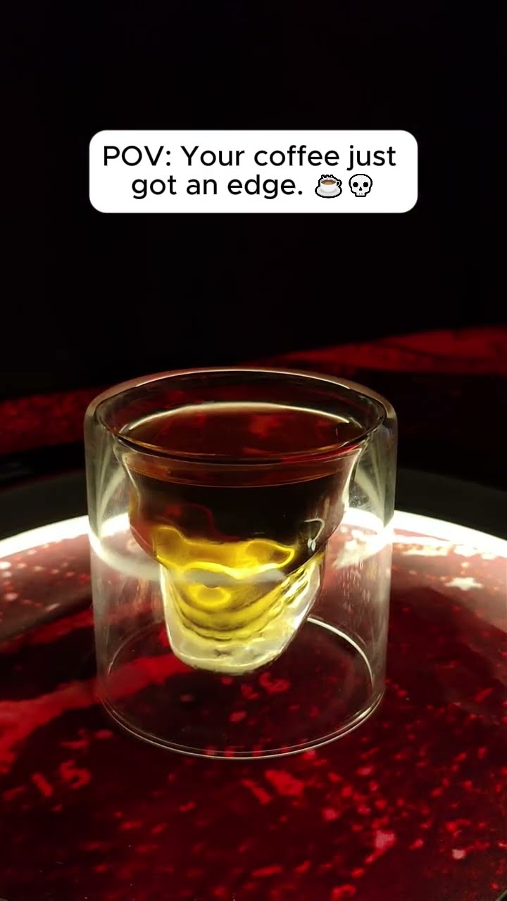 3D Skull Head Double Drinking Glass ?✅  Link in Bio ( # 1903 )