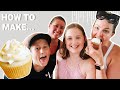 How To Make Lemon Cupcakes | Cooking in the Kitchen with Cat & Nat