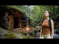 Secret Dugout Shelter Build: 15 Days Survival Under A Giant Rock