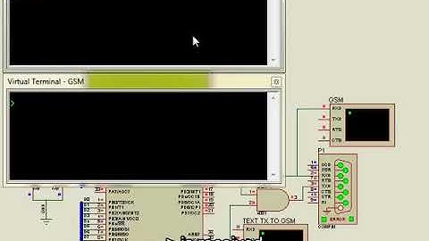 Sending an SMS from the virtual terminal - Interfacing GSM Module Using Proteus