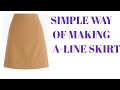 HOW TO MAKE AN  A LINE SKIRT PATTERN