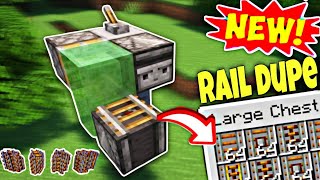 New Working Unlimited Rail Duplication Glitch Farm || Tutorial in Minecraft Bedrock,Java Net Worth