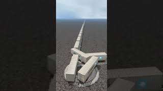 Funny Extreme Train Crossing On Bumpy Railroad Funny Beamng.drive Simulator