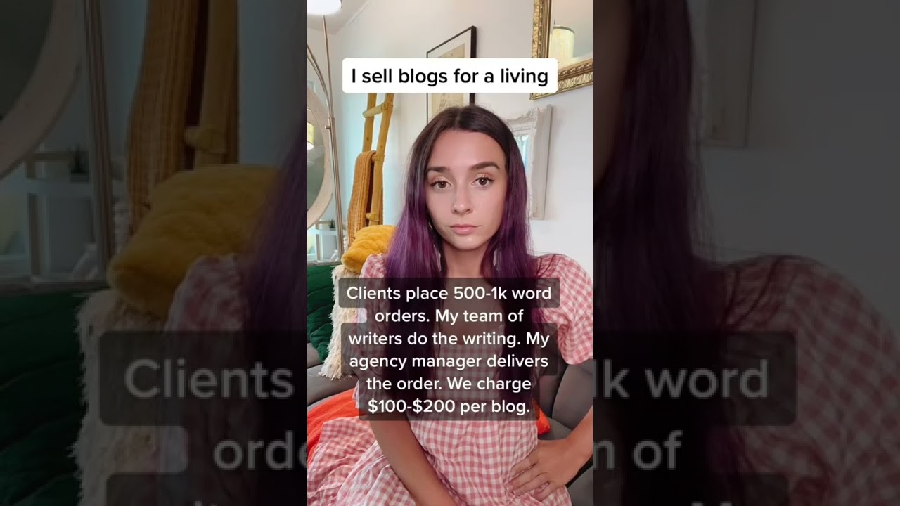 I sell blogs for a living