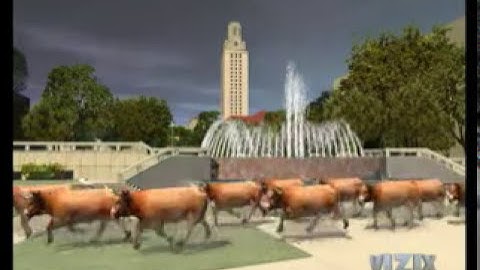 1999 Texas Longhorn jumbotron intro video “Give me a phat beat”