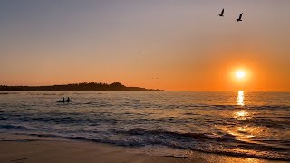 Sunset Therapy: Soothing 4K Pacific Coast Beach Sunset (Carmel, California)