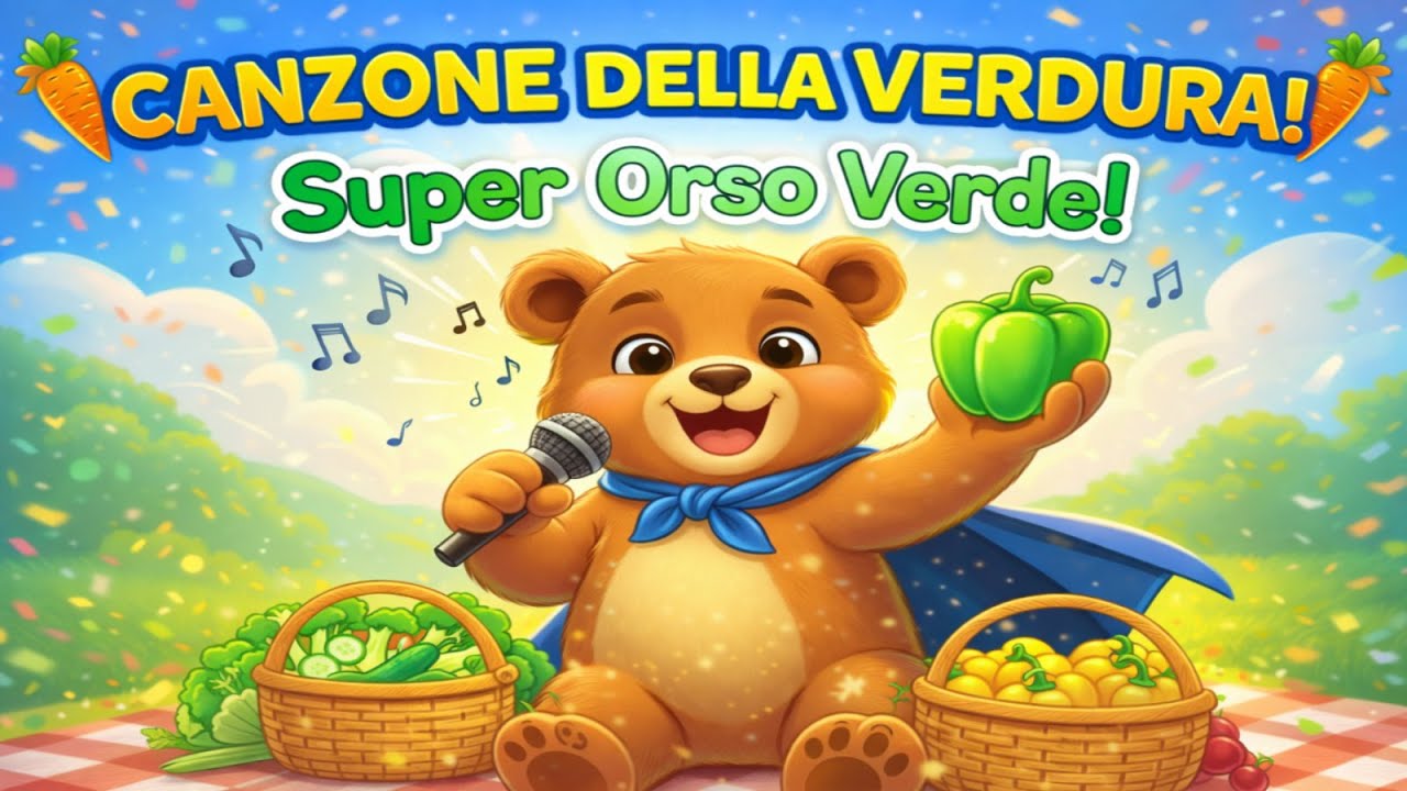 La Canzone della VERDURA! 🥕 Diventa Forte e Veloce (Cibo Sano per Bambini) 🎶