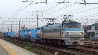JR貨物 EF66-129 貨物列車 (5092レ EF66 100番台) 東海道線 清洲駅 貨物線