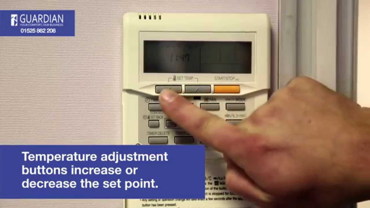 Fujitsu Air Conditioning Control Panel How To Guide - YouTube