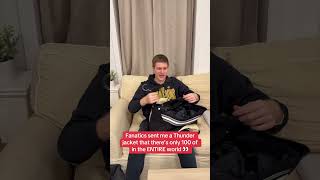 I’m 1 of only 100 people on earth to own this Fanatics Thunder jacket 👀🤯 #nba #basketball #thunder