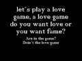Lady Gaga Lovegame Lyrics 
