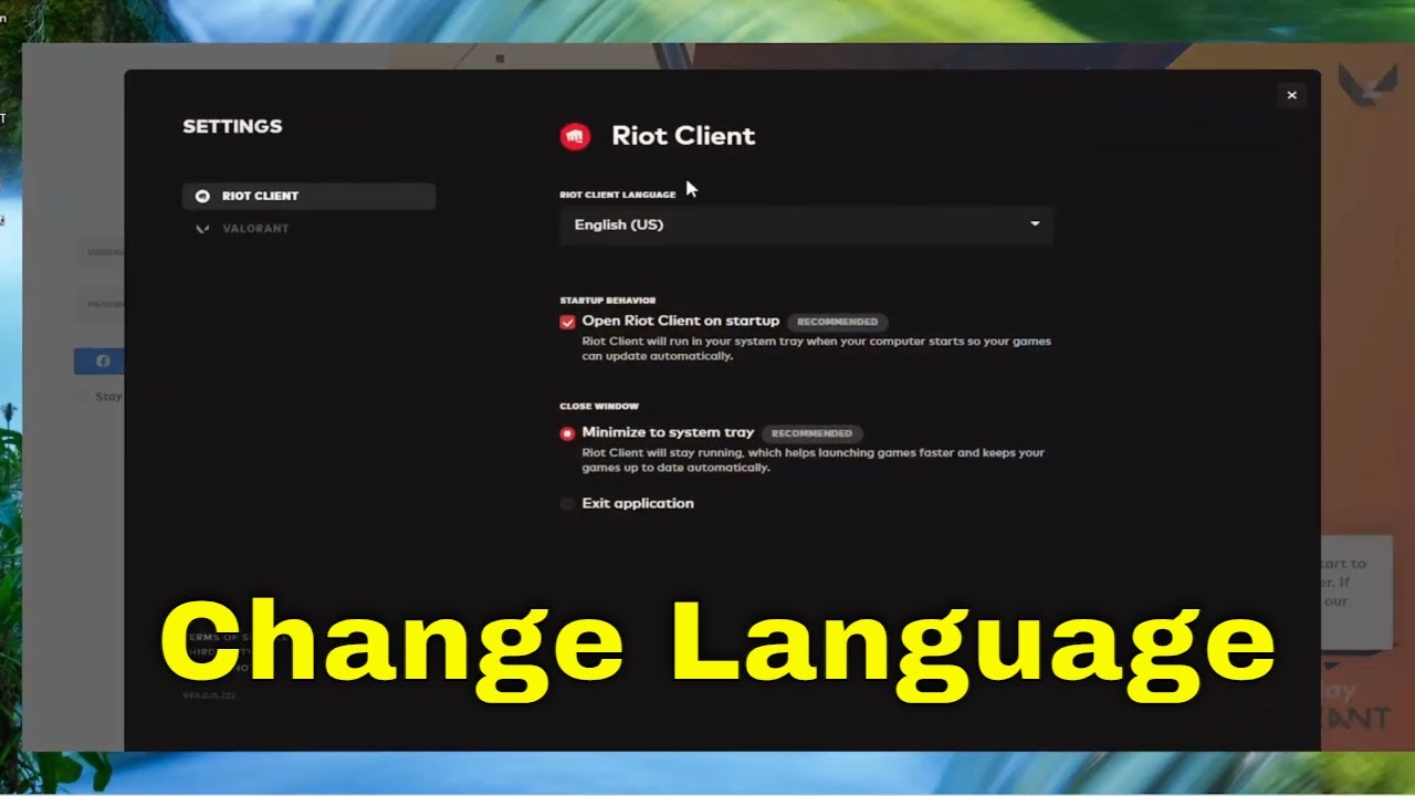 How to Change Riot Games Client to English Language [Guide] 