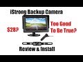 iStrong $28 Backup Camera Install & Review
