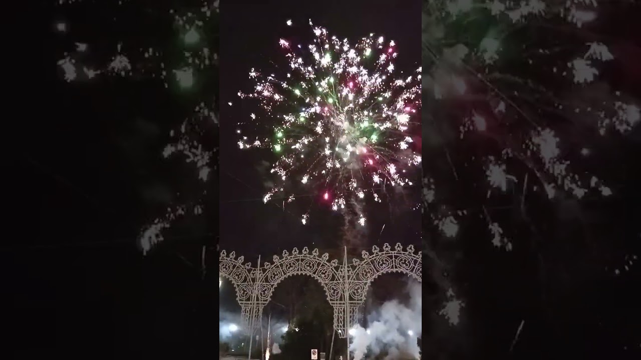 Santa Venerina S.Sebastiano  ingresso a Piazza Roma e spettacolo pirotecnico 25/01/2026