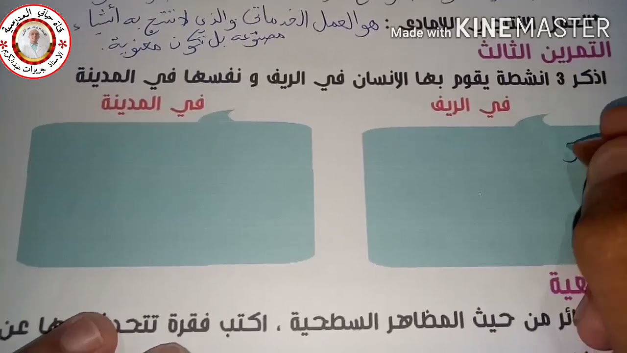 اختبار الجغرافيا # النموذج الاول # للفصل الاخير السنة الثالثة