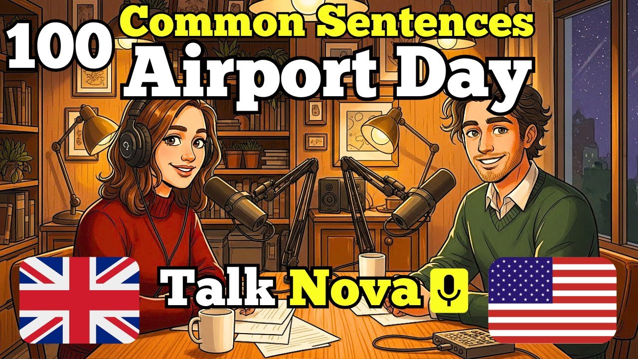 How to Talk About Your Airport Day in English | Learn English