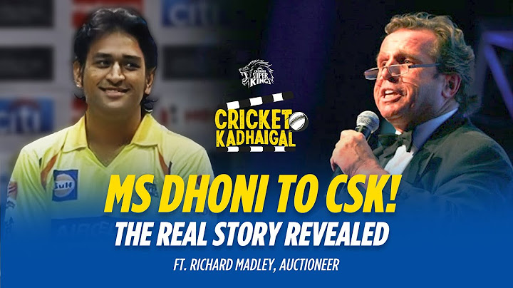 “MS Dhoni - Sold to Chennai!” Cricket Kadhaigal Ft. Auctioneer Richard Madley