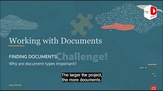 Aconex Working with Documents | Document Control