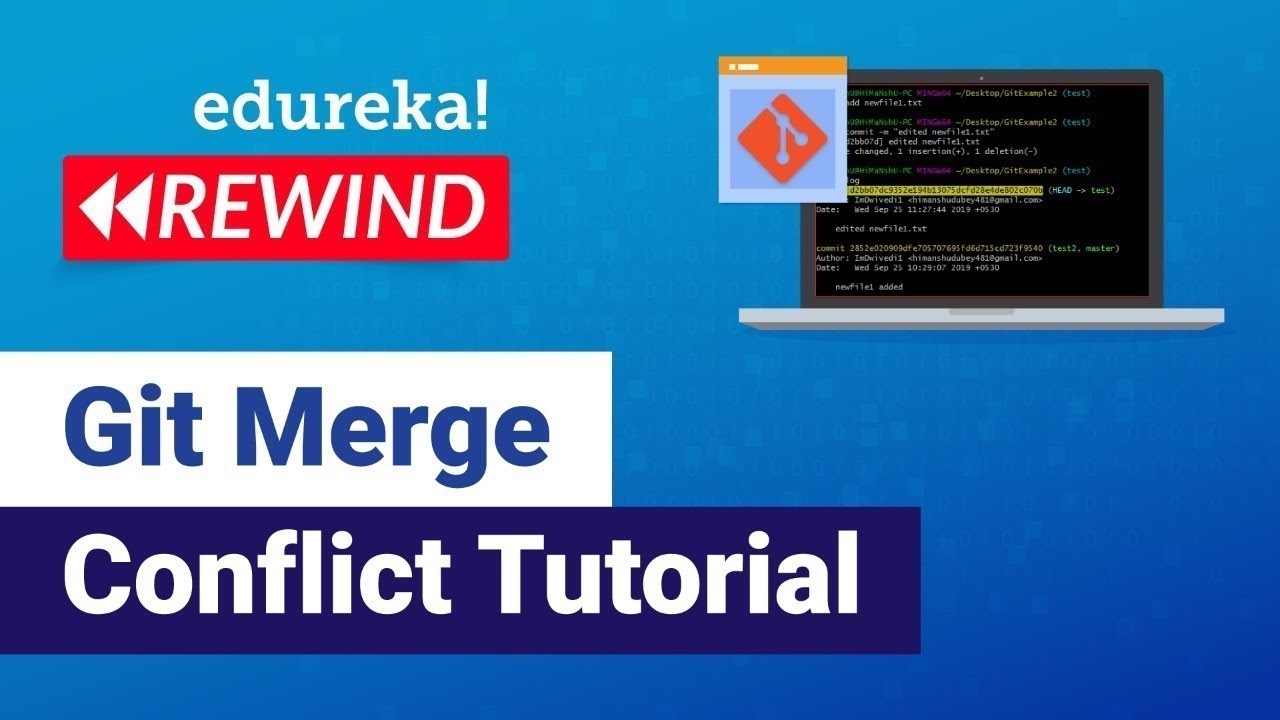 Git merge conflict  | Resolving Merge Conflicts In Git | Edureka | DevOps Rewind -  5