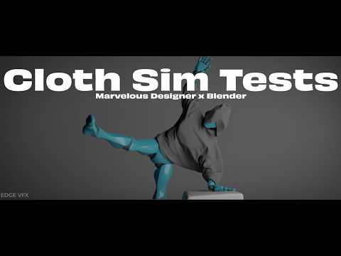 Recent Cloth Sim Tests - YouTube