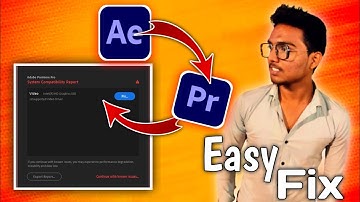✅Fix System Compatibility Report  in Premiere Pro & After Effect 100% Work ✅ Live Proof | in 2023|