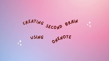 OneNote 4 SecondBrain