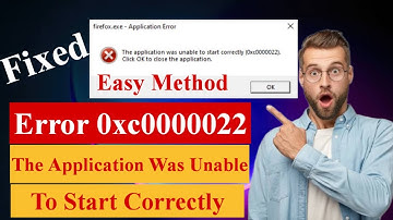 The Error 0xc0000022 in Windows 11/10 The Application Was Unable To Start Correctly [Solved]