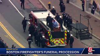 Funeral procession for Boston Firefighter Robert Kilduff Jr.