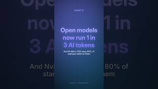 Open models now run 1 in 3 AI tokens #Shorts