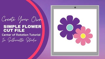 Simple Flower With Center of Rotation and Snap-to-Guides