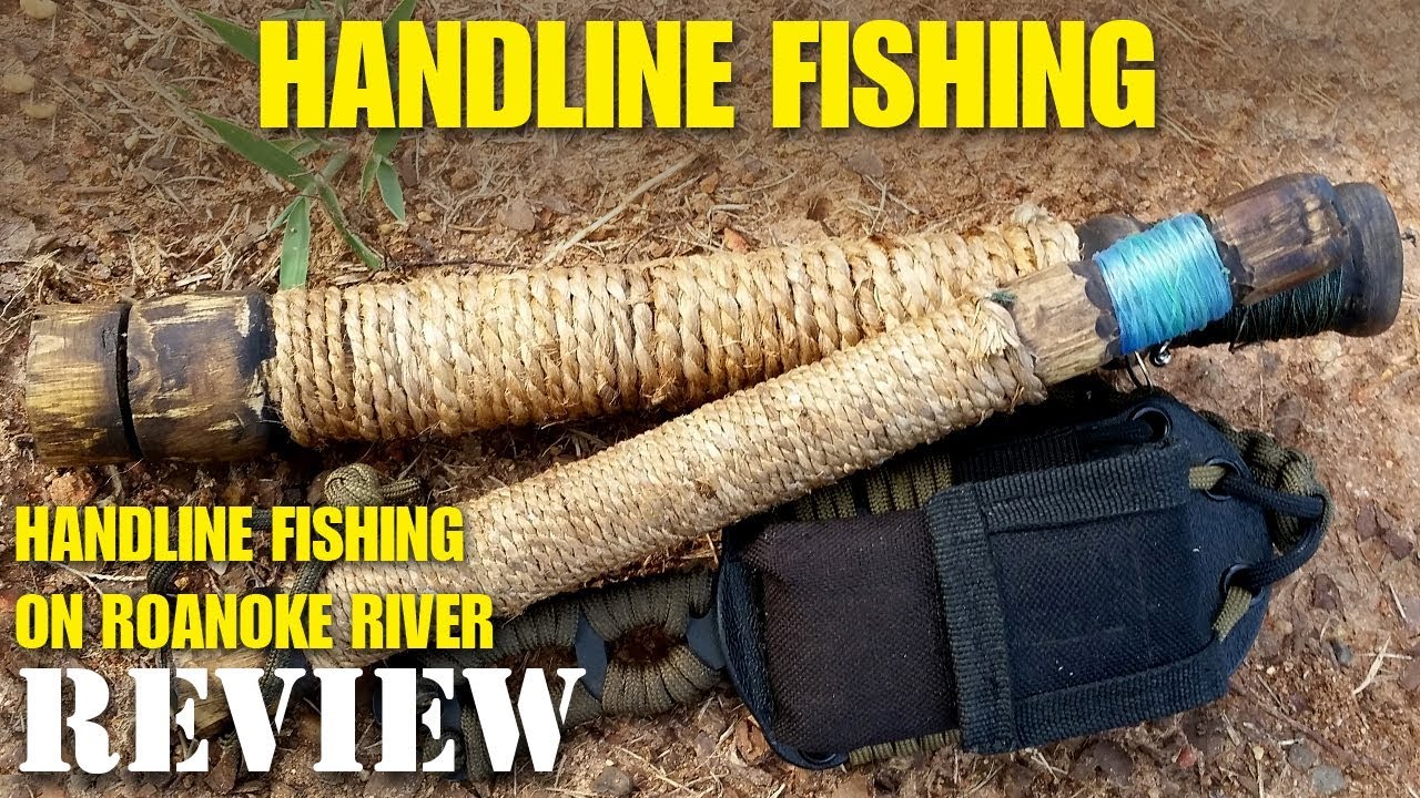 How to catch a fish on a hand line 