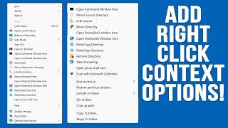 Add Custom Right Click Context Menu Items to Windows with Right Click Windows Magic