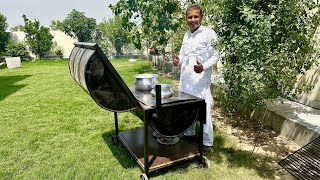 Outdoor Multifunctional Wood Stoves From Iron Drums And Mud | Mubashir Saddique | Village Food