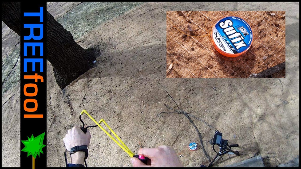 HOW TO cheap throw line slingshot YouTube