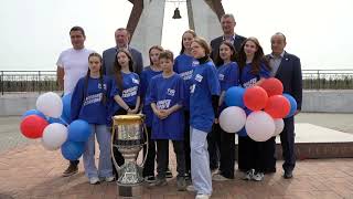 Впервые главный приз отечественного хоккея - Кубок Гагарина побывал в Десногорске