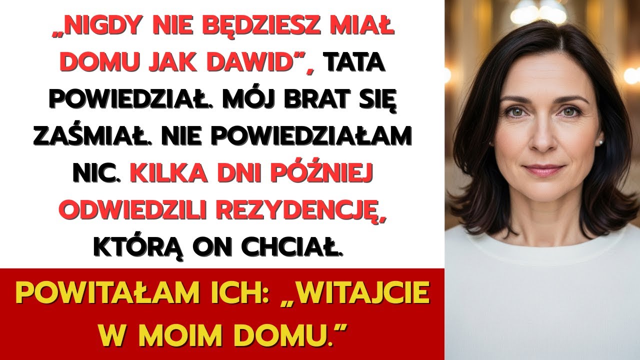 „Nigdy nie będziesz miał domu jak brat”, mówili — więc zapłaciłam 21,8 mln zł gotówką przed nim