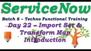 Batch 6 || Day 22 || Import Set & Transform Map Introduction || Techno Functional Training
