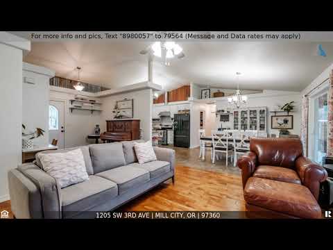 1205 SW 3RD AVE, Mill City, OR home video tour