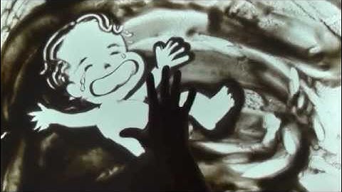 Tranh cát động Đừng Bỏ Con Mẹ Ơi - Bảo An - Họa sĩ tranh cát Lê Phong Giao sand art