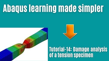Damage-simulation of a specimen in tension
