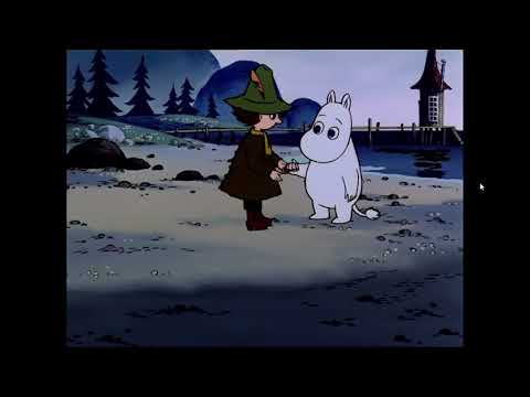 Snufkin instantly pocketing a shell moomin gave him