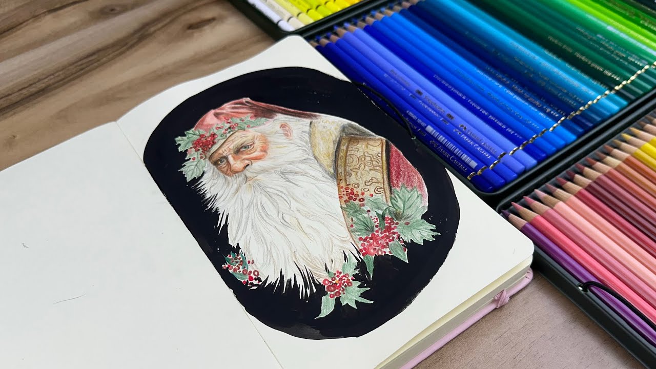 How to create easy painting with colored pencils? Unboxing 120piece