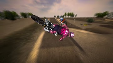 I never let off the gas in mx simulator...