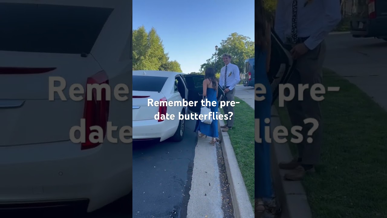 Pre-date butterflies. Prom season is glorious. Then you get to the Limo and the party begins!