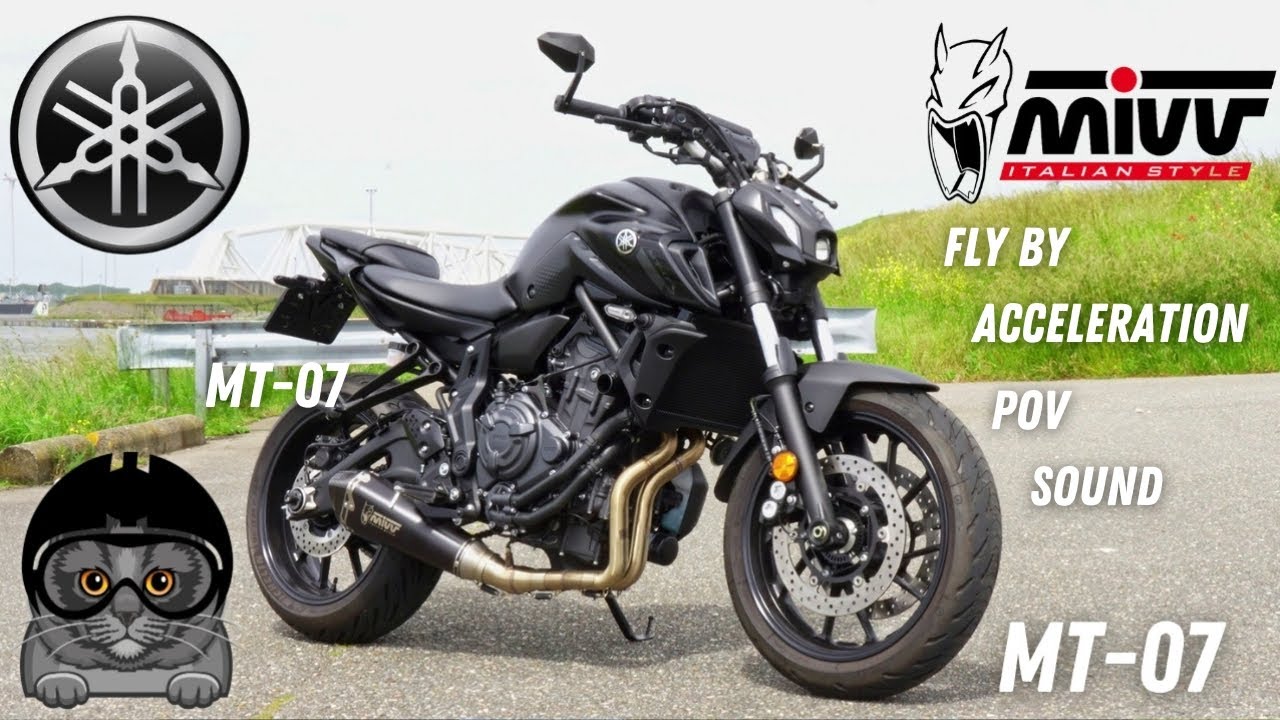 Yamaha MT-07 2024 Mivv Exhaust | Fly by Acceleration & POV - YouTube