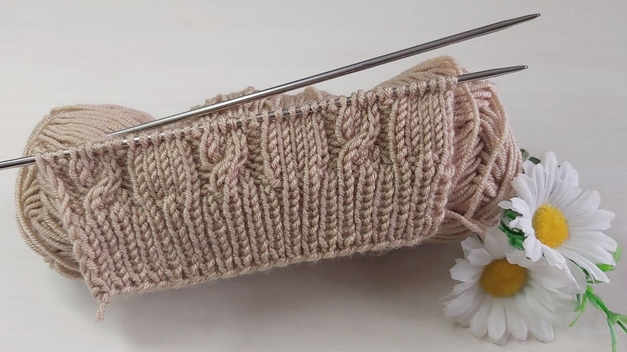 İki şiş kolay örgü model anlatımı ✅crochet knitting